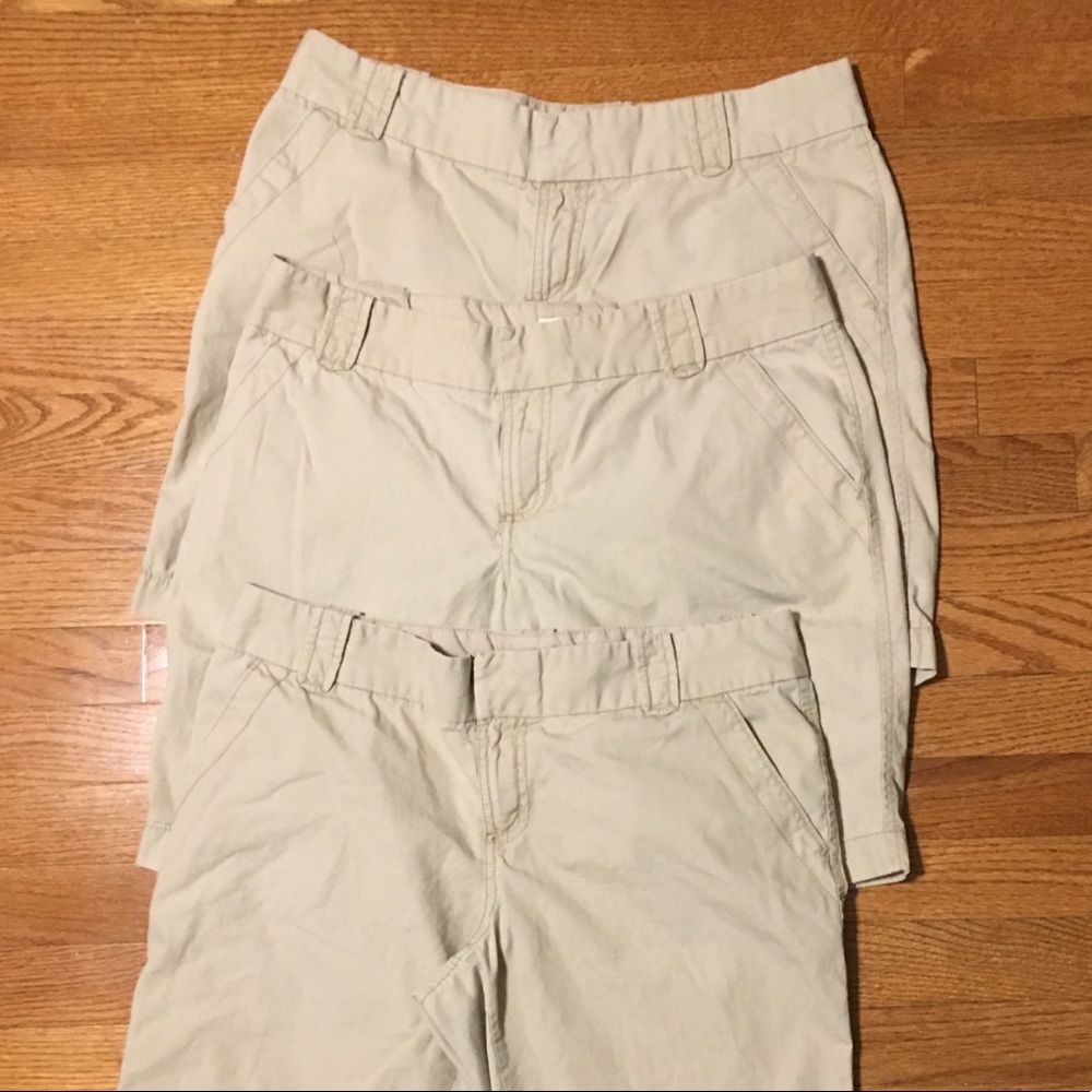 Lot of 3 Old Navy shorts school uniforms size 10